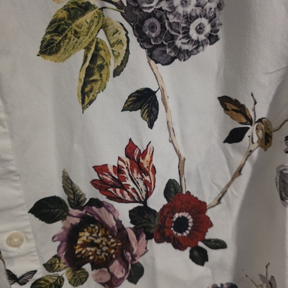 John Lennon Men's Floral Pattern Casual Shirt - Multicolor - Picture 2 of 11